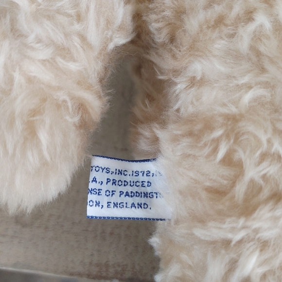 Vintage Eden Paddington Bear Tan Plush Animal 1972 1981 Yellow Coat & Pants 14"  - Picture 10 of 11